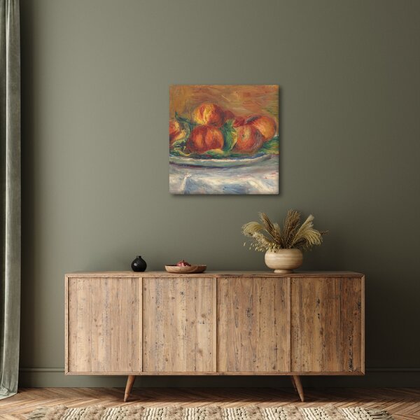 Obraz - Auguste Renoir, Peaches on a Plate, reprodukce (30x30 cm)