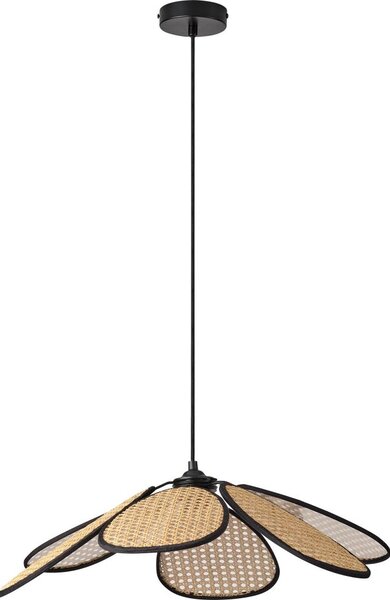 Osram - Lustr na lanku DECOR RATTAN 1xE27/15W/230V pr. 58 cm béžová/černá
