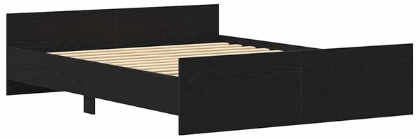 Rám postele bez matrace černý dub 150x200 cm kompozitní dřevo 3329320