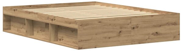 Rám postele bez matrace Řemeslnický dub Dřevěné konstrukce 3329313