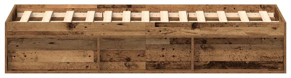 Rám postele bez matrace Staré dřevo 135x190cm Technické dřevo 3329315