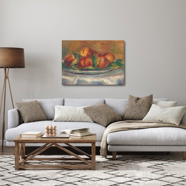Obraz - Auguste Renoir, Peaches on a Plate, reprodukce (70x50 cm)