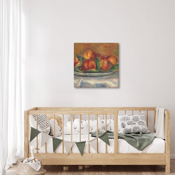 Obraz - Auguste Renoir, Peaches on a Plate, reprodukce (30x30 cm)
