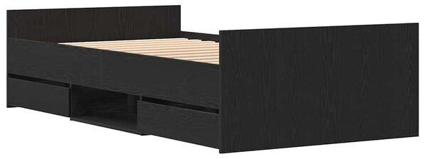 Rám postele Černý dub 193 x 93 x 50 cm Kompozitní dřevo 3329328