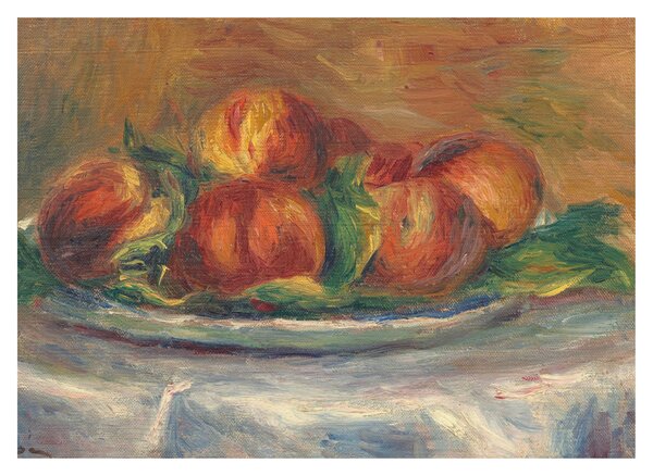 Obraz - Auguste Renoir, Peaches on a Plate, reprodukce (70x50 cm)