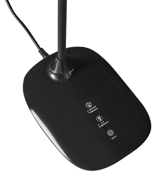 LED stolní lampa HYDRA se stmívačem Černá