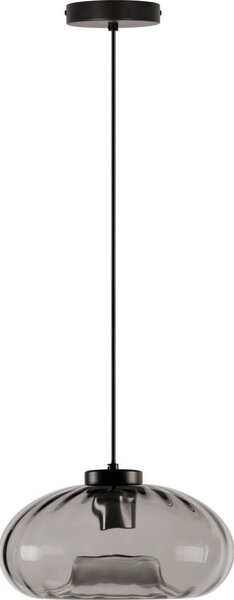 Osram - Lustr na lanku DECOR SMOKE 1xE27/12W/230V pr. 28 cm černá/kouřová šedá
