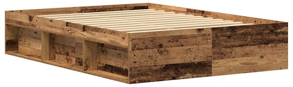 Rám postele bez matrace Staré dřevo 135x190cm Technické dřevo 3329315