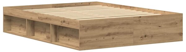Rám postele bez matrace Řemeslnický dub Dřevěné konstrukce 3329313