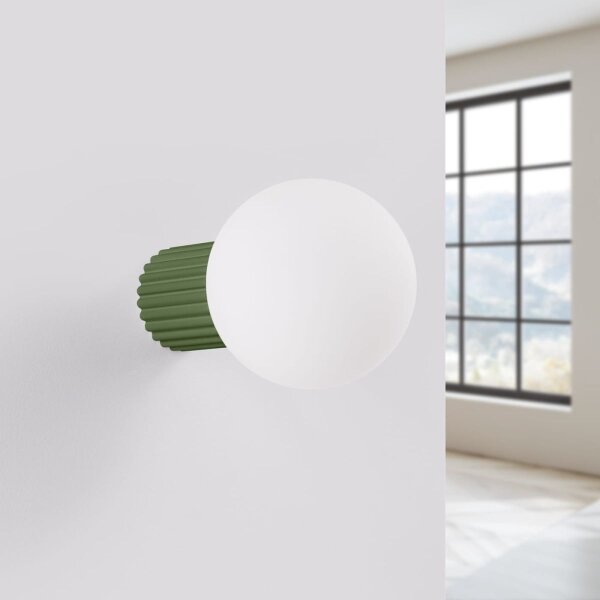 Sollux SL.1722 - Koupelnové nástěnné svítidlo HALO 1xG9/8W/230V IP44 zelená