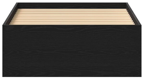 Rám postele bez matrace černý dub 75x190 cm kompozitní dřevo 3329311