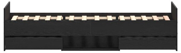 Rám postele Černý dub 193 x 93 x 50 cm Kompozitní dřevo 3329328