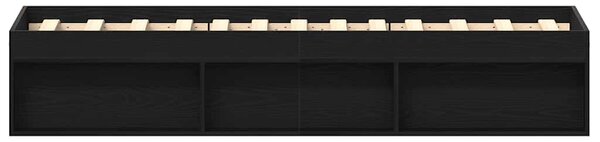 Rám postele bez matrace černý dub 75x190 cm kompozitní dřevo 3329311