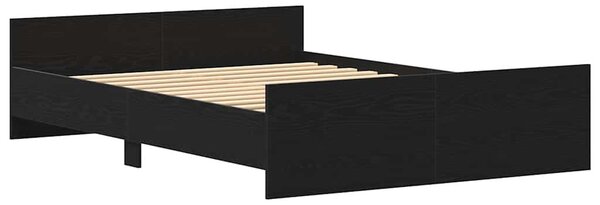 Rám postele bez matrace černý dub 120x190 cm kompozitní dřevo 3329323