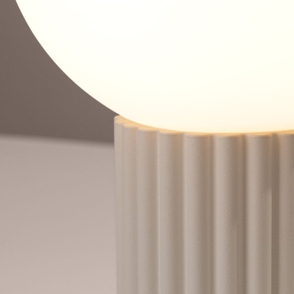 Sollux SL.1721 - Stolní lampa HALO 1xG9/8W/230V pr. 12 cm krémová