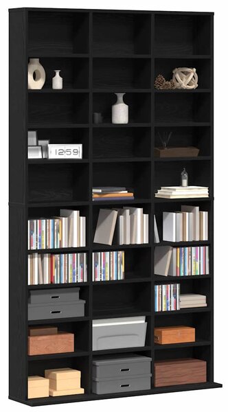 CD skříň Černý dub 101 x 23 x 177,5 cm Kompozitní dřevo 3329339