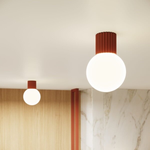 Sollux SL.1728 - Koupelnové stropní svítidlo HALO 1xG9/8W/230V IP44 oranžová