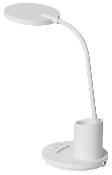 LED stolní lampa VELA se stmívačem Bílá