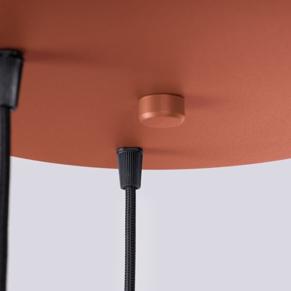 Sollux SL.1730 - Lustr na lanku HALO 3xG9/8W/230V pr. 25 cm oranžová