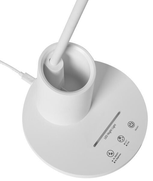 LED stolní lampa VELA se stmívačem Bílá