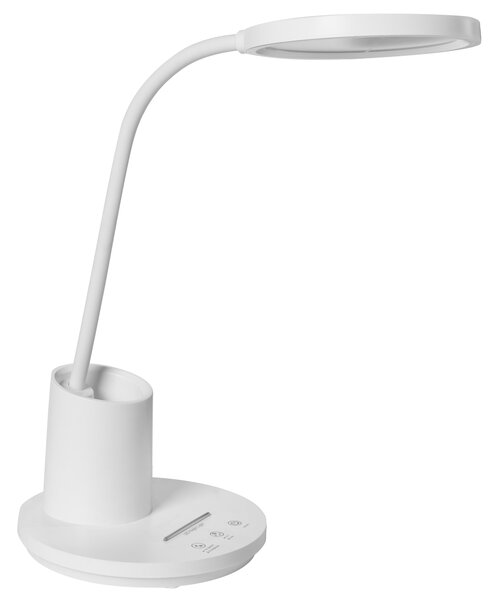 LED stolní lampa VELA se stmívačem Bílá
