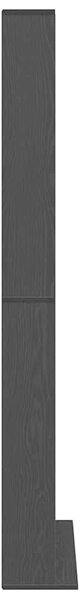 CD skříň Černý dub 101 x 23 x 177,5 cm Kompozitní dřevo 3329339