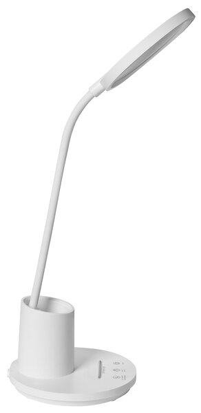 LED stolní lampa VELA se stmívačem Bílá