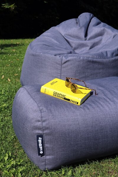 SakyPaky Podnožník outdoor sedací vak béžová