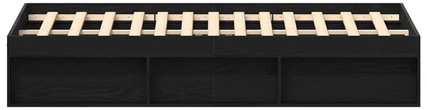 Rám postele bez matrace černý dub 200x200 cm kompozitní dřevo 3329336