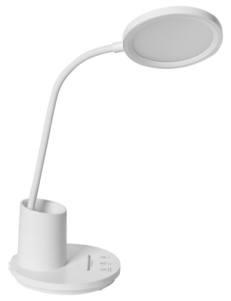 LED stolní lampa VELA se stmívačem Bílá