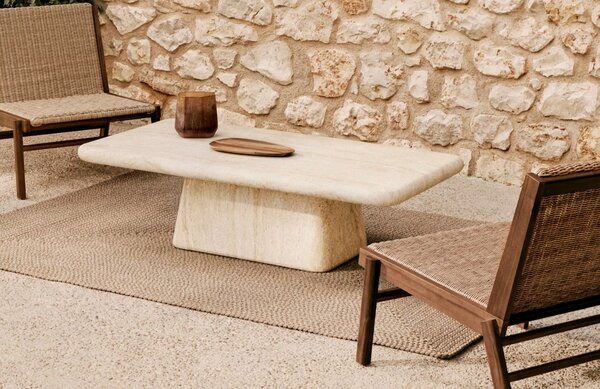 Béžový zahradní koberec Kave Home Despas 160 x 230 cm