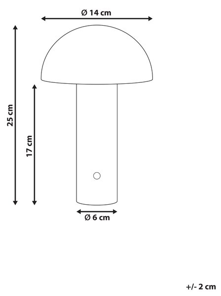LED bezdrátová stolní lampa BOJO se stmívačem Kov Tmavě zelená