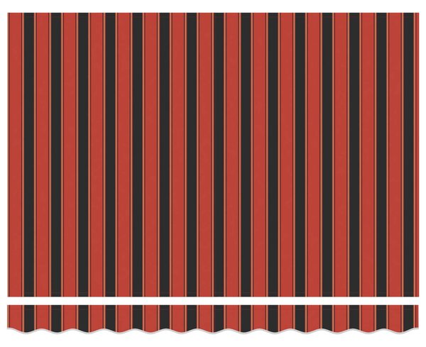 Stahovací markýza Oranžová a hnědá 300 x 250 cm 3329945