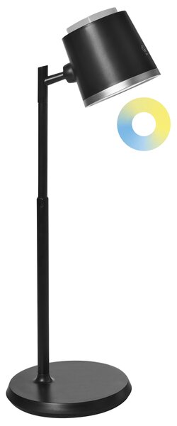 LED bezdrátová stolní lampa LIBRA se stmívačem Černá