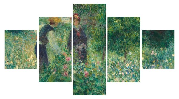 Obraz - Auguste Renoir, Picking Flowers, reprodukce (125x70 cm)