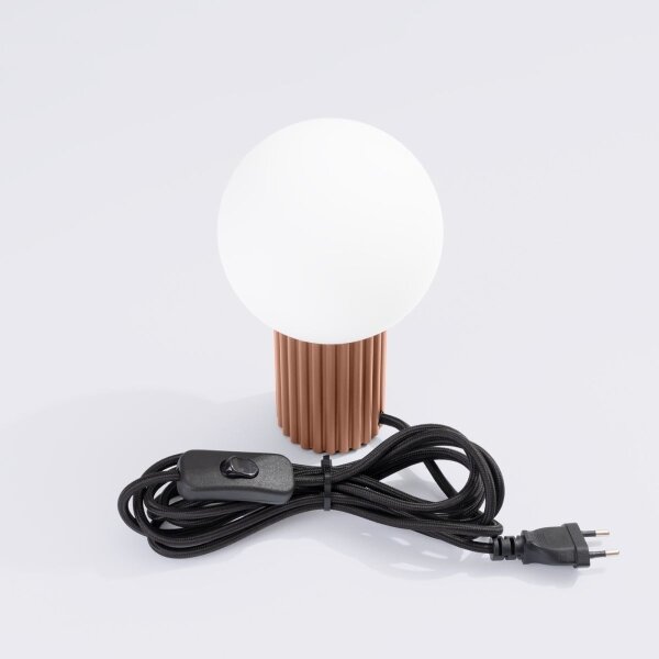 Sollux SL.1736 - Stolní lampa HALO 1xG9/8W/230V pr. 12 cm hnědá