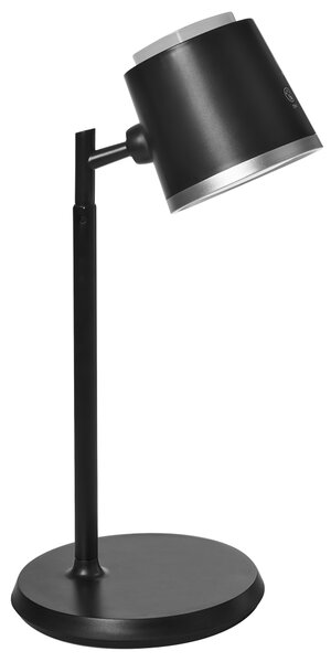LED bezdrátová stolní lampa LIBRA se stmívačem Černá