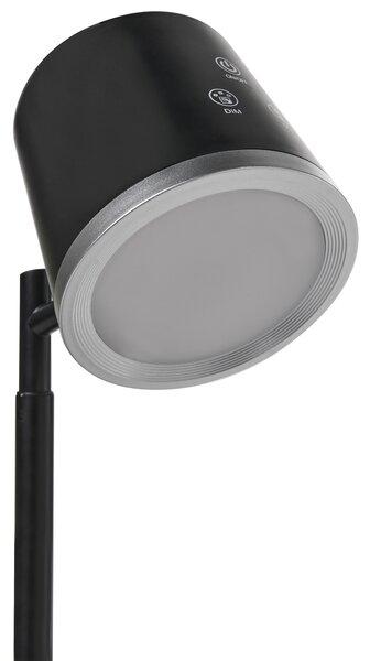 LED bezdrátová stolní lampa LIBRA se stmívačem Černá