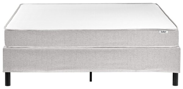 Kontinentální postel bez čela Tkanina COUNTESS 160 x 200 cm Světle šedá
