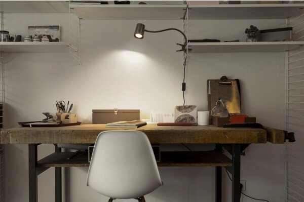 Osram - Stolní lampa s klipem DESK LINE 1xGU10/9W/230V černá