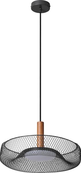 Osram - LED Lustr na lanku DECOR MESH LED/18,5W/230V pr. 40 cm černá/kaučukovník