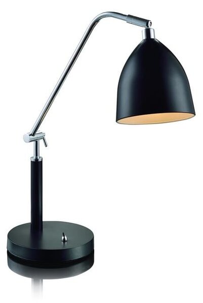 Černá stolní lampa Markslöjd Fredrikshamn