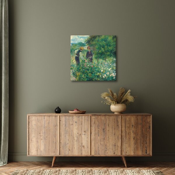 Obraz - Auguste Renoir, Picking Flowers, reprodukce (30x30 cm)