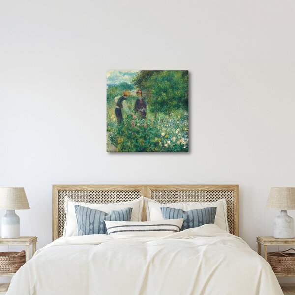 Obraz - Auguste Renoir, Picking Flowers, reprodukce (30x30 cm)