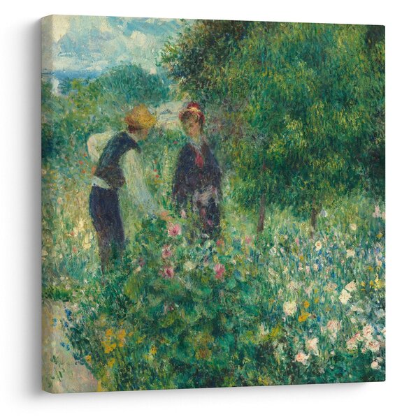 Obraz - Auguste Renoir, Picking Flowers, reprodukce (30x30 cm)