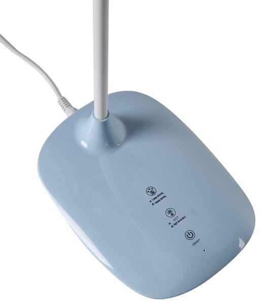 LED stolní lampa HYDRA se stmívačem Světle modrá