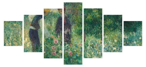 Obraz - Auguste Renoir, Picking Flowers, reprodukce (210x100 cm)