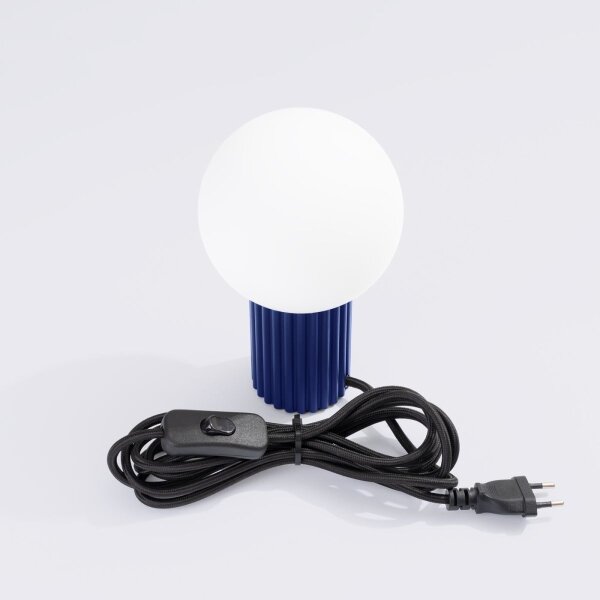 Sollux SL.1741 - Stolní lampa HALO 1xG9/8W/230V pr. 12 cm modrá