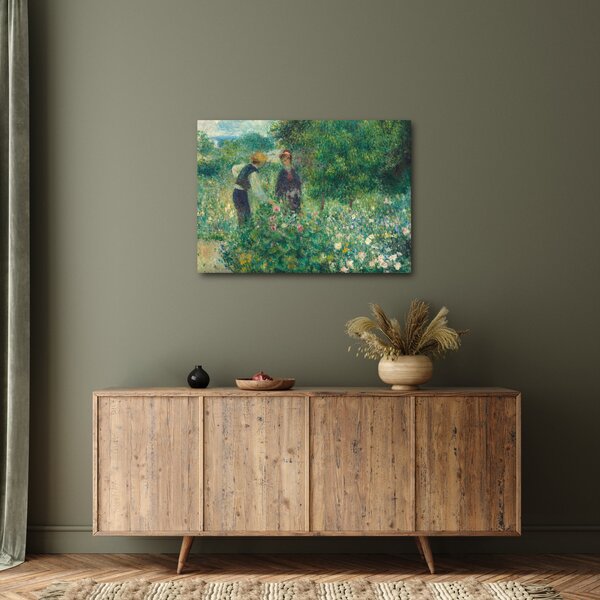 Obraz - Auguste Renoir, Picking Flowers, reprodukce (70x50 cm)
