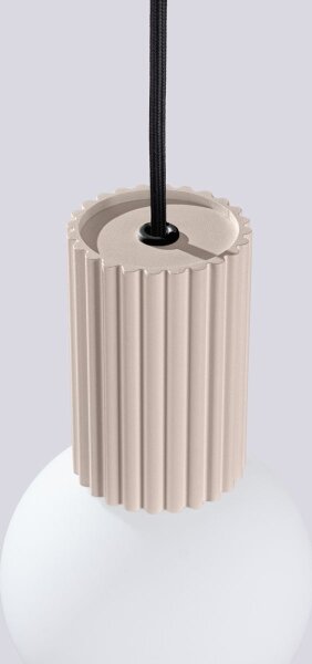 Sollux SL.1744 - Lustr na lanku HALO 1xG9/8W/230V pr. 12 cm taupe